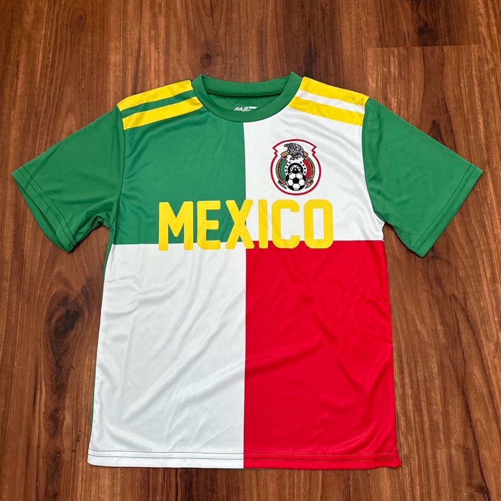 mexico futbol soccer jersey baby tee